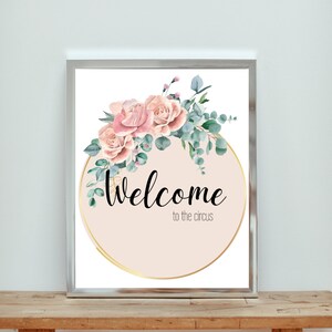 DIGITAL DOWNLOAD - "Welcome To The Circus" Funny Sign Home Decor Printable Instant Download Gag Gift Home Sign Wall Art Parenting Sign