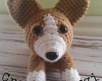 Corgi Sploot- Crochet PDF pattern,