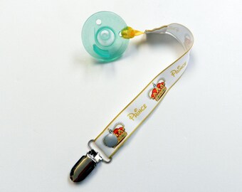 Pacifier clip for baby boy ,Prince shower gift,baby boy shower gift ready to ship stocking stuffers