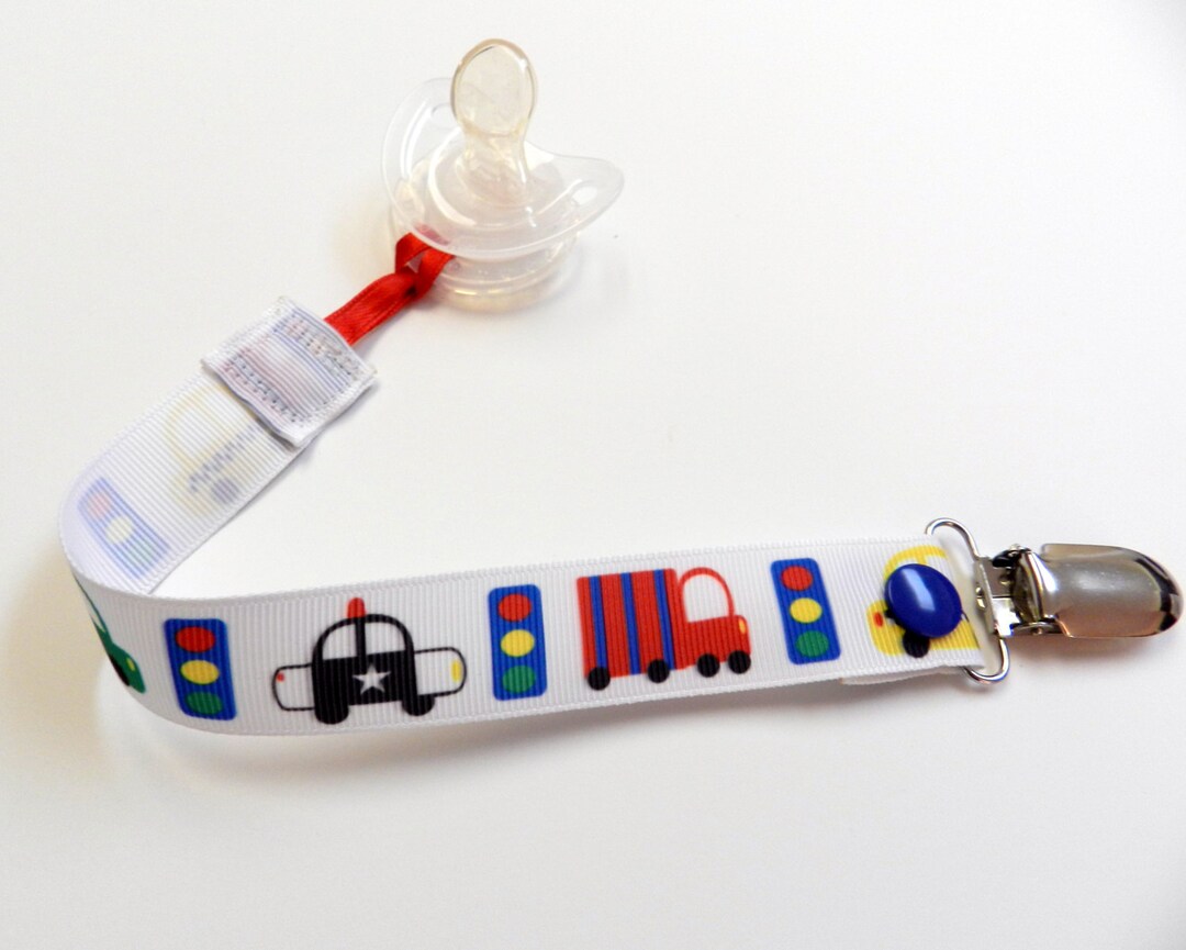 Cars Baby Pacifier Clip Traffic Pacifier Clip for Baby Etsy