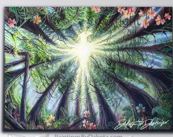 Prints of "Phoenix in the Redwoods" - By Dakota Daetwiler