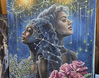 Signos del zodiaco - Pinturas al óleo originales (76 cm) Liquidación