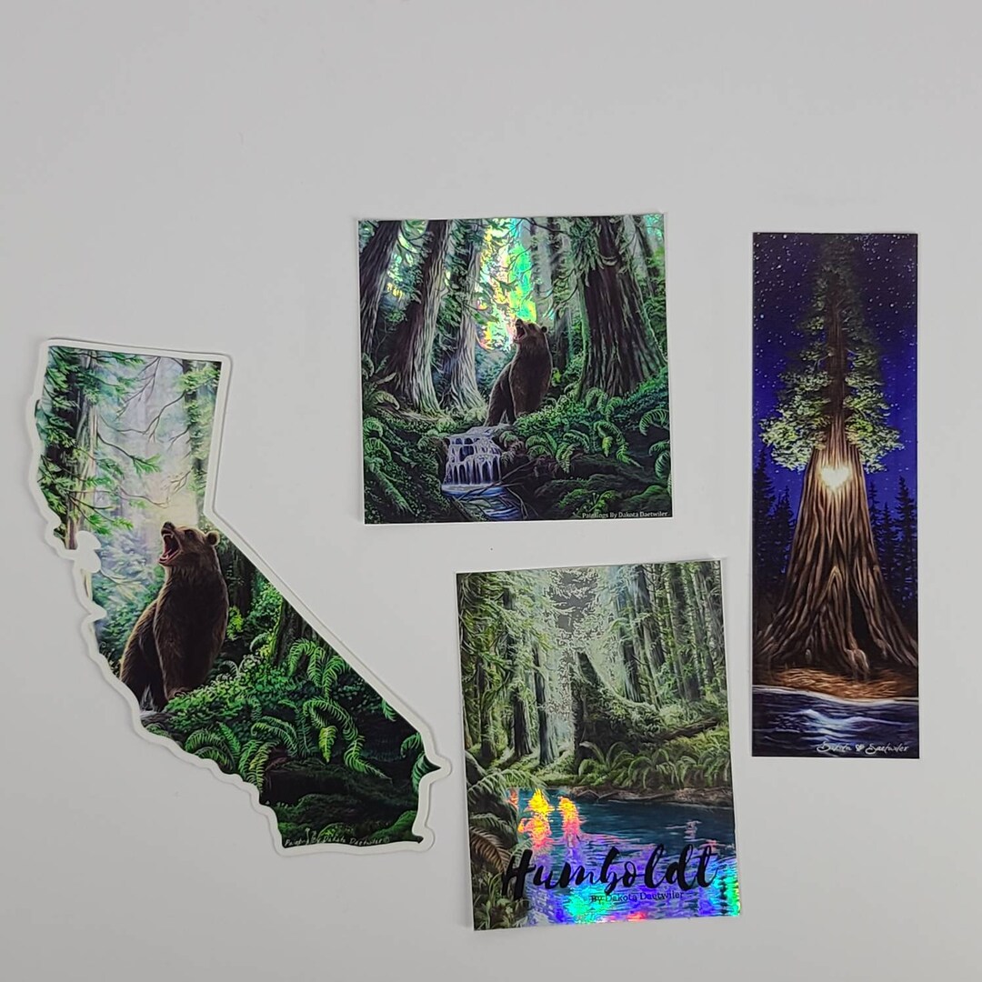 Misc. Nature Themed Stickers multiple Options by Dakota Daetwiler Etsy