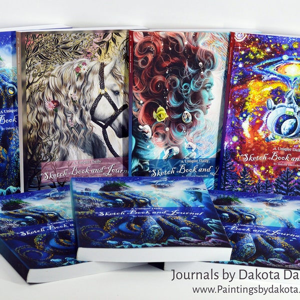 300 Page Soft Cover Journal and Sketchbook in one - Artwork by Dakota Daetwiler