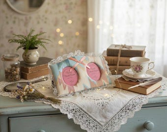 Vintage 1993 Loomco Floral Cottagecore Photo Frame | 90s Cottagecore Home Decor | Lace Trim 2x3 Picture Frame