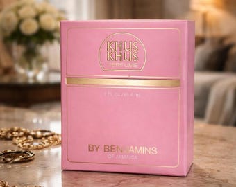 Vintage Khus Khus Perfume by Benjamins of Jamaica | 1 fl oz | Classic Exotic Fragrance | New in Box