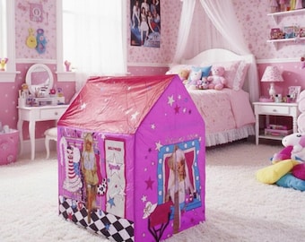 Vintage 1993 Barbie Hollywood Playhouse Tent with Box • Rare 90s Barbie Toy Room Decor • Collector Display Piece