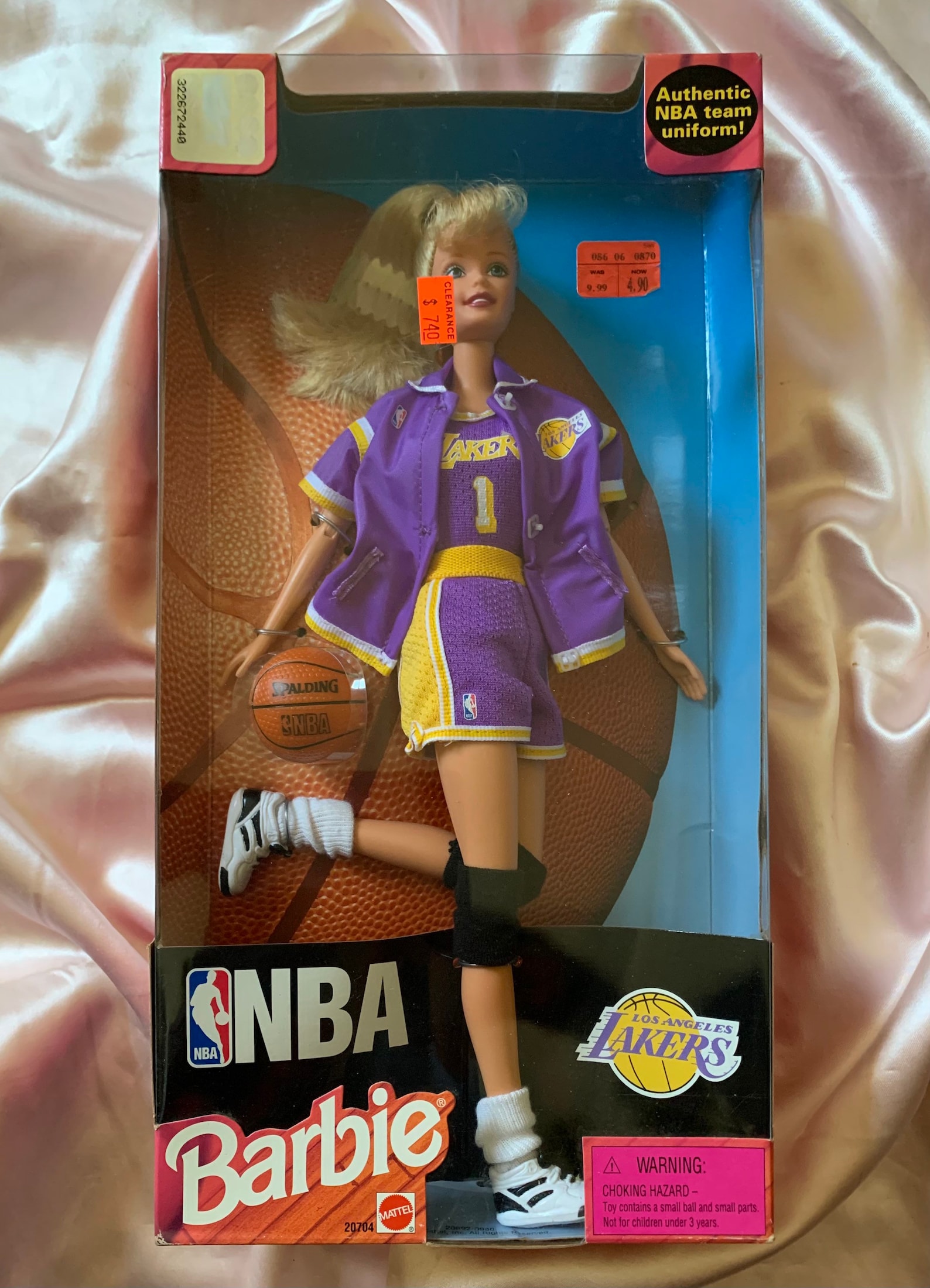 1998 LA Lakers Barbie Doll NBA Barbie - Etsy