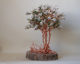 Wire Tree,Wire Tree Sculpture,Wire Art,Wire Trees,Photo Tree,Tree Sculpture,Bonsai Tree,White Wire,Crepe Myrtle Tree,Memorial Tree,MTO Tree