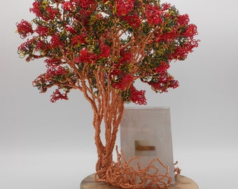 Wire Tree Sculpture,Wire Tree,Wire Art,Copper Tree,Trees,Red Tree,Bonsai Tree,Wire Trees,Crepe Myrtle Tree,Photo Tree,Memorial Tree,Red Wire