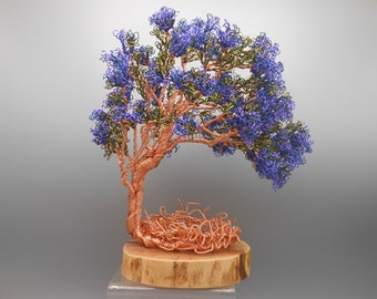 Wire Tree Sculpture,Wire Art,Wire Trees,Wire Sculpture,Tree Sculpture,Bonsai Trees,Copper Trees,Wire Bonsai,Wisteria Tree,Wisteria Flowers