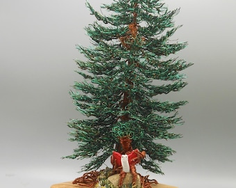 Wire Tree, Wire Tree Sculpture, Pine Tree, Memorial Tree, Evergreen Tree, Squirrel Nest, Book Reader, Spruce Tree, Bonsai Tree, Copper Tree