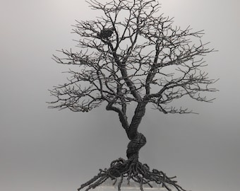 Wire Tree Sculpture, Wire Art, Wire Trees, Wire Sculpture, Bonsai Tree, Black Tree, Copper Trees, Wire Bonsai, Fall Trees, Memorial Tree