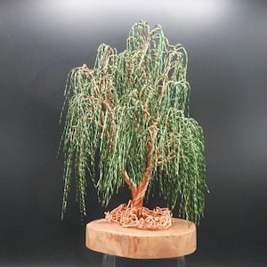 Wire Tree, Wire Tree Sculpture, Made To Order, Willow Tree, Memorial Tree, Photo Tree, Wire Bonsai, Copper Tree, Tree of life,
