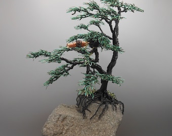 Wire Tree, Wire Tree Sculpture, Copper Tree, Bonsai Tree, Memorial Tree, Photo Tree ,Evergreen Tree, Pine Tree, Wire Art, Wire Sculpture