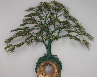 Wire Tree, Wire Tree Sculpture, Copper Tree, Bonsai Tree, Memorial Tree, Photo Tree ,Evergreen Tree, Wall Tree, Acacia Tree, Umbrella Tree,
