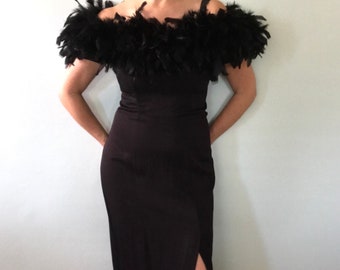 Dramatic black gown