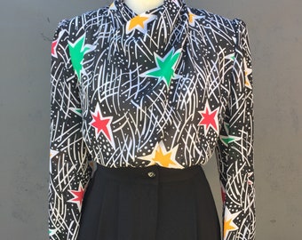 Star statement blouse