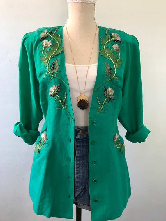 groene blazer