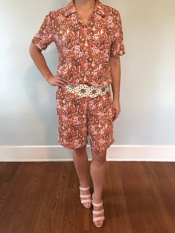 70s 2-piece short set