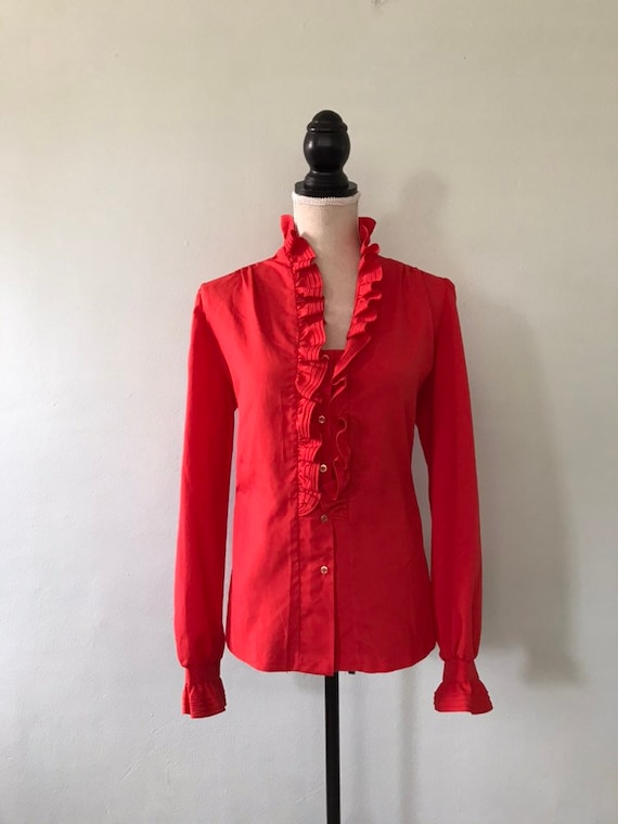 Vintage Ruffle Blouse Gem