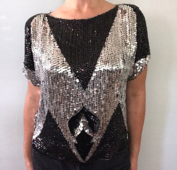Vegas sequined top
