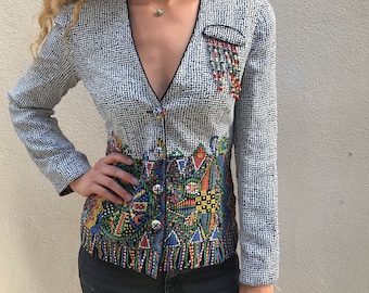 Blazer de mosaico