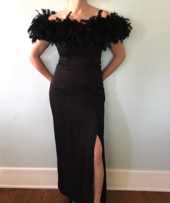 Dramatic black gown - image 2