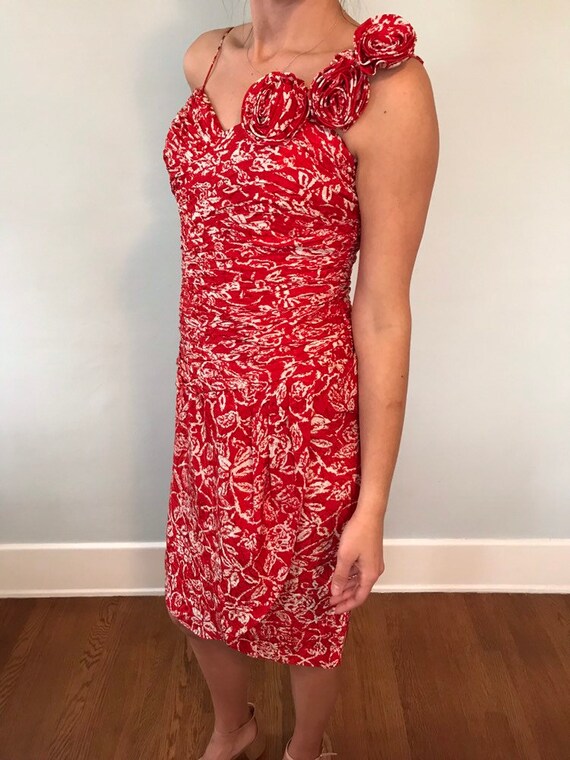 red dress for luncheon Jenny Slate Is a Valentine Dream in Her Red Dress
