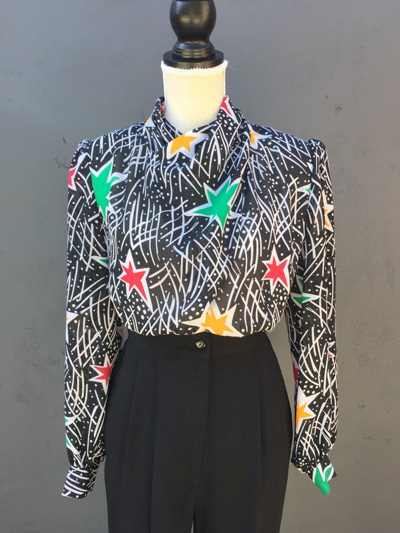 Star statement blouse