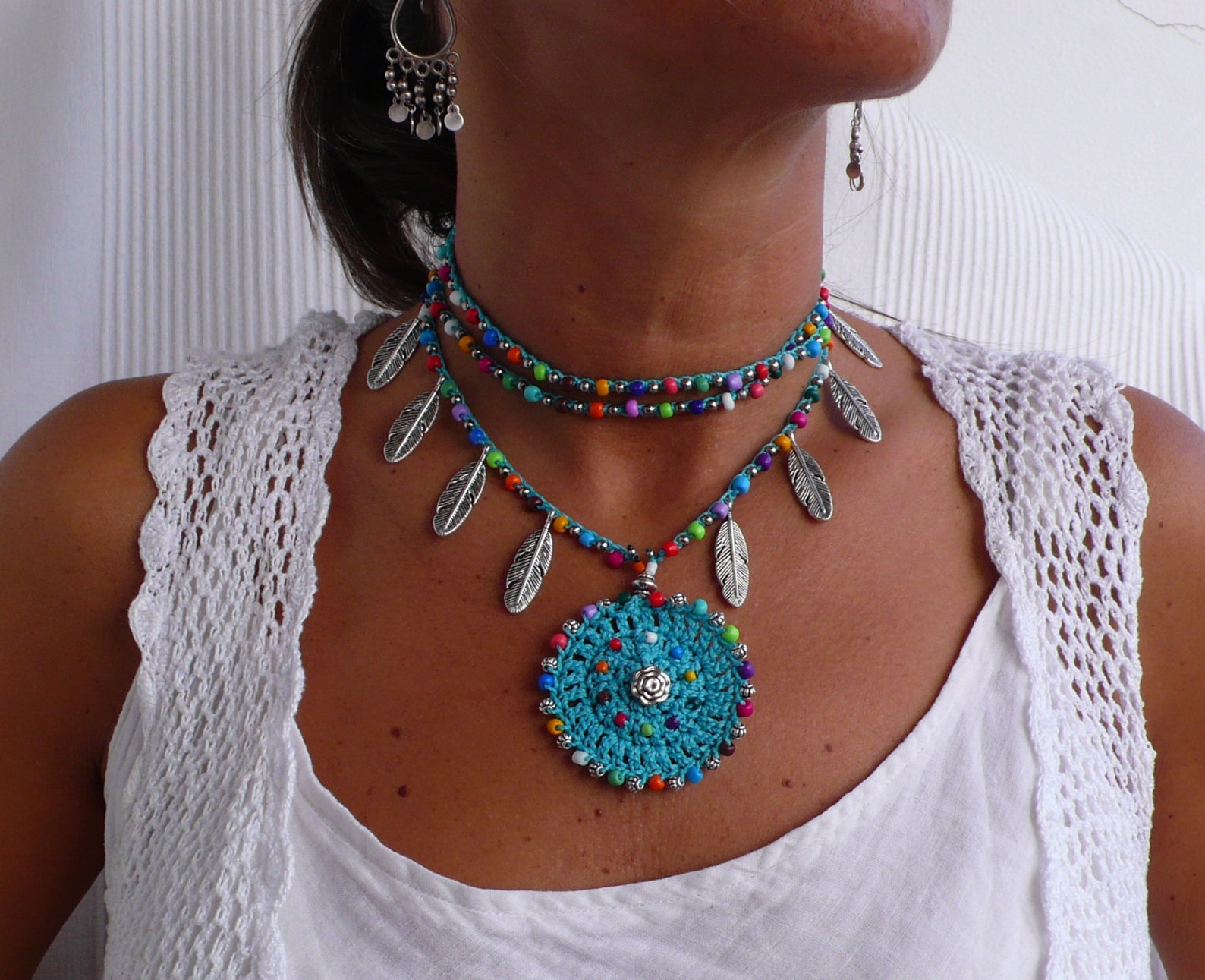 Cerchietto Per Capelli Colore Turchese - Donna - Accessori - Di Kan... | Su MissHobby - Foto 9