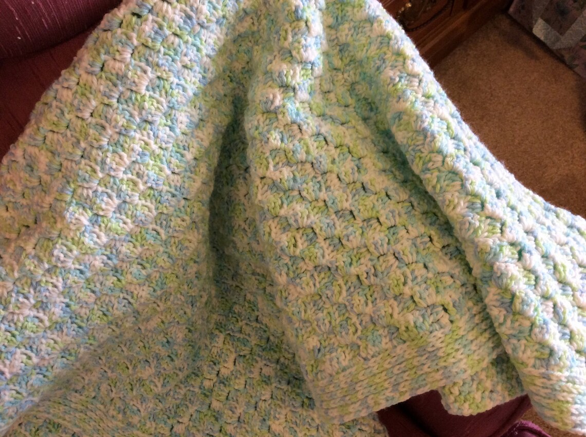 Crocheted Lapghan Handmade Small Blanket Wheelchair Lap Etsy
