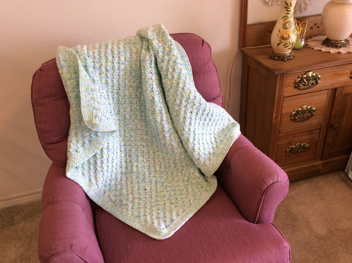 Crocheted Lapghan Handmade Small Blanket Wheelchair Lap Etsy