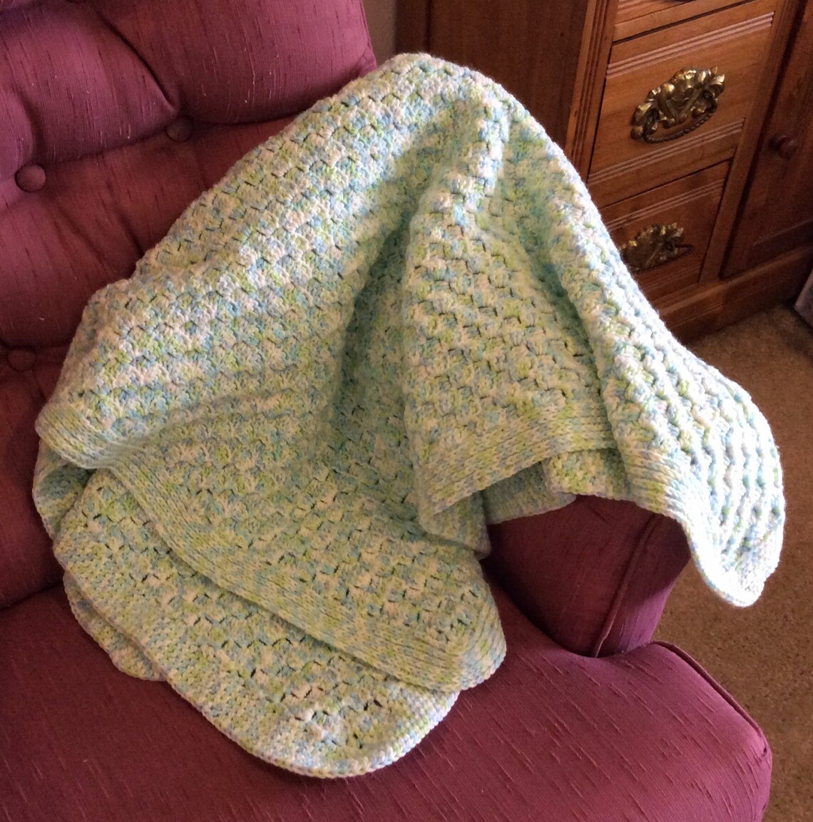 Crocheted Lapghan Handmade Small Blanket Wheelchair Lap Etsy