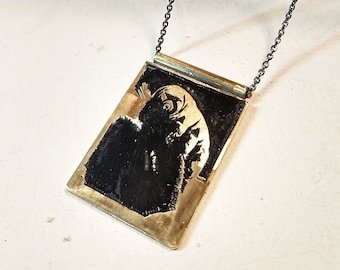 Etched Tardigrade Necklace