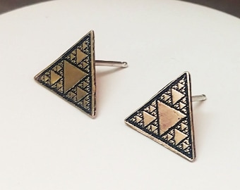 Sierpinski Triangle Studs