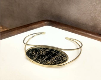 Bubble Chamber Cuff Bracelet