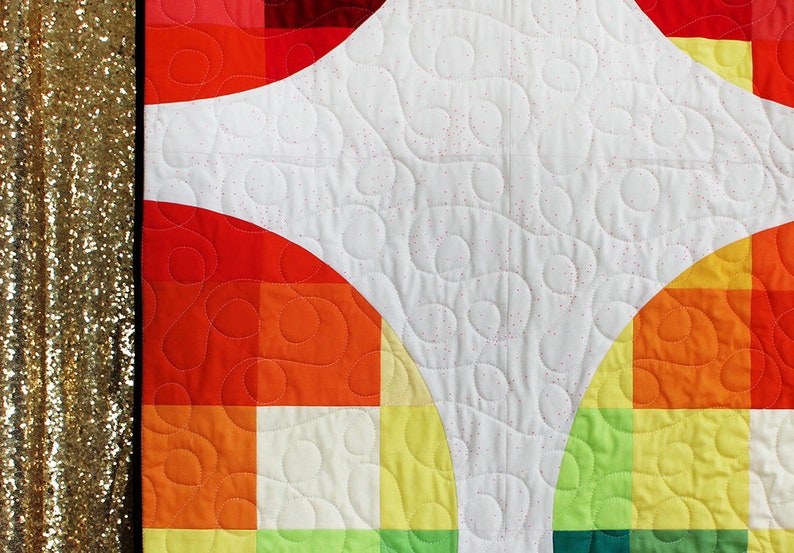 Pixelated Circles Quilt PDF Pattern - Etsy
