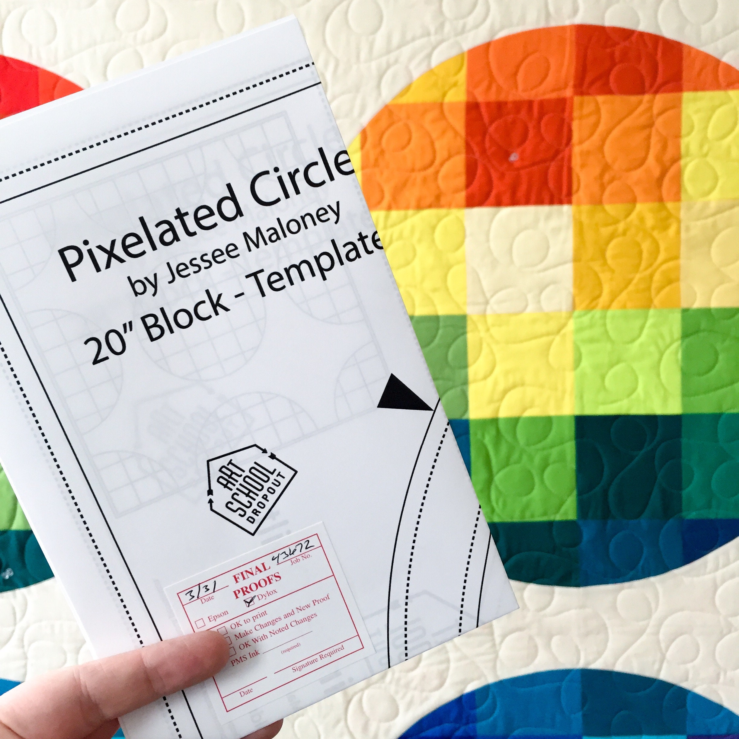Pixelated Circles Quilt - PDF Pattern - Etsy