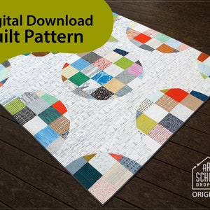 Pixelated Circles Quilt - PDF Pattern - Etsy