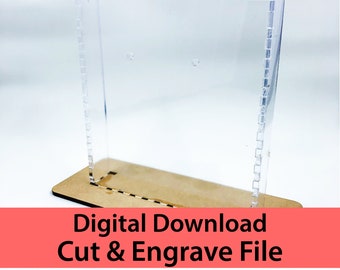 Earring Photo Stand - Laser Cut File - Digital Download / PDF
