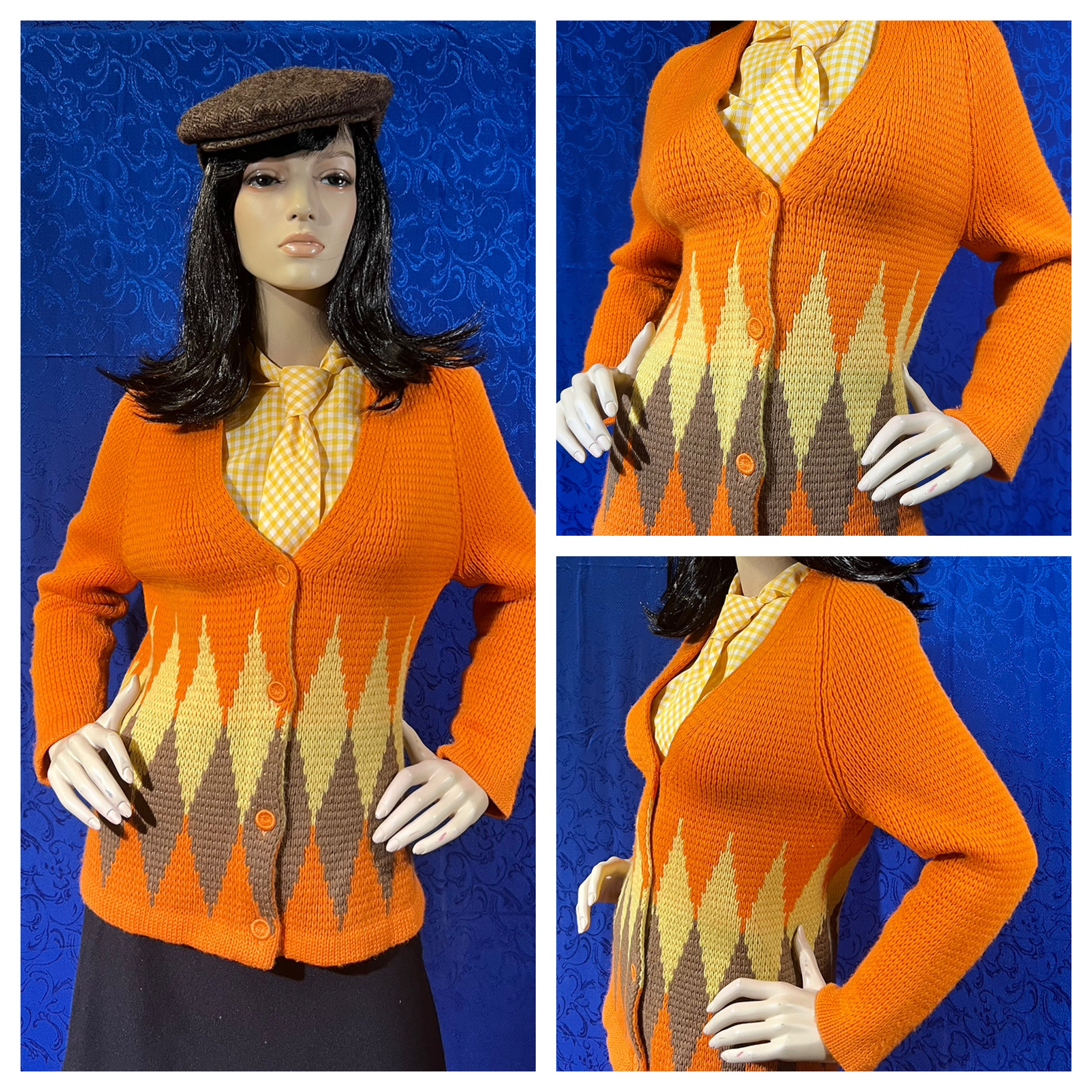 60s Cardigan - Etsy 60s Cardigan - Etsy