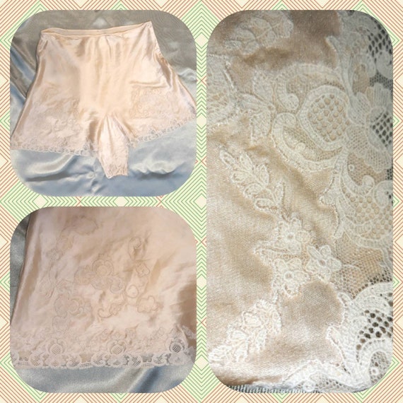 Vintage 1930's / 1940's silk lingerie tap shorts