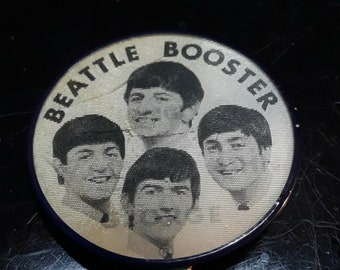 Beatles Rare Fan Club Lenticular Flicker Button