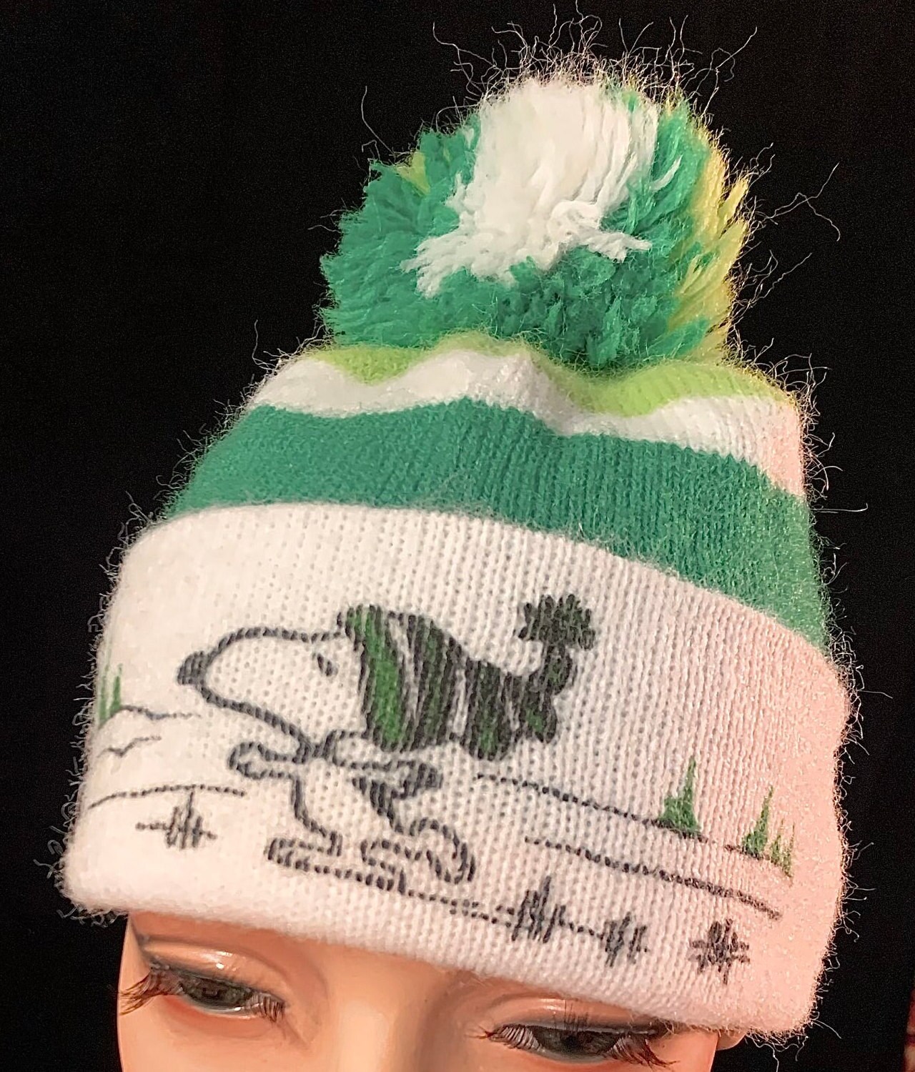 Vtg 1958 Snoopy Beanie Toboggan Hat Orlon Acrylic Made in the USA Peanuts Cap VTG Snoopy ORLON Acrylic Beanie Hat knit | Mercari main image 4