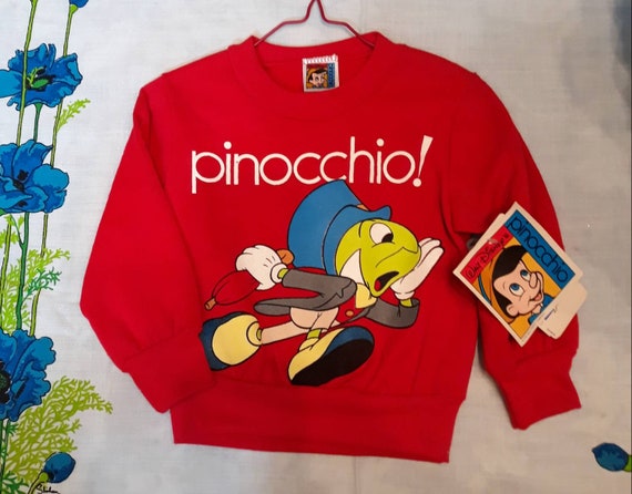 RARE Vintage 1970's Disney Pinocchio Kid's Sweatsh