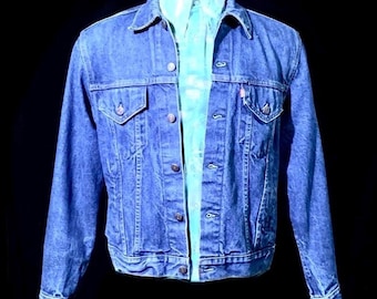 Get Used by Elie Cropped Slouchy, Heavy Cotton Denim Jacket