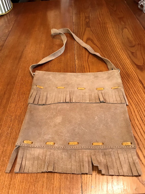 Vintage 1960's BoHo Suede Fringed Leather Hippie S