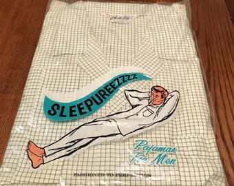 Vintage Men's Scott Jay Tailored Pajama Set/NOS/XL