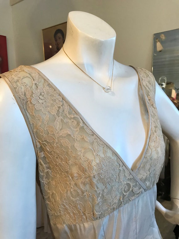 Vtg 1950's Gold Silk Taffeta CARLYE Wedding Dress… - image 8